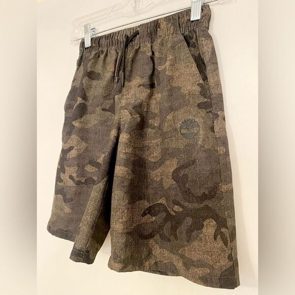 Timberland Boys' Amphibian 2-Way Stretch Pull-On Shorts camo size small (8) - Picture 3 of 10